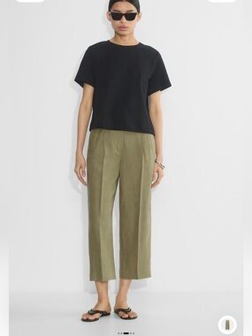 The Effortless Pant™ Cropped - CruiseLinen™ size 4